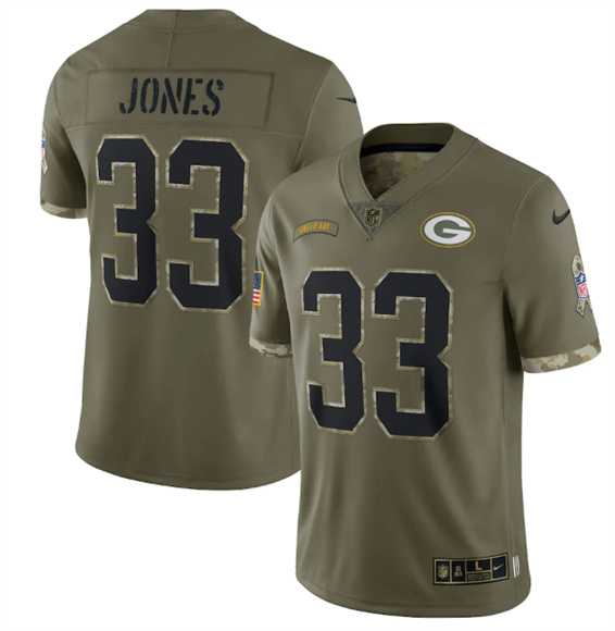 Men's Green Bay Packers #33 Aaron Jones 2022 Olive Salute To Service Limited Stitched Jersey,We sell and wholesale Men's Green Bay Packers #33 Aaron Jones 2022 Olive Salute To Service Limited Stitched Jersey on line form chian!